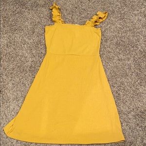 Yellow strapy dress